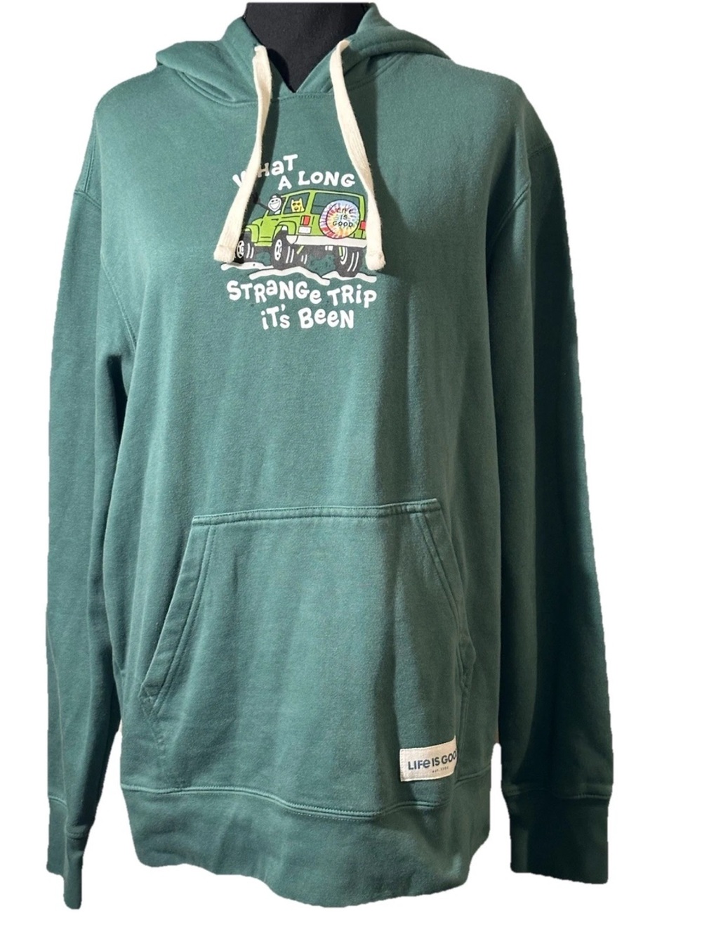 Life is Good Green Tee - 'Life is Good' Label